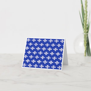 SCANDIA BLAUE STRICK Note Card / Horizontal Karte