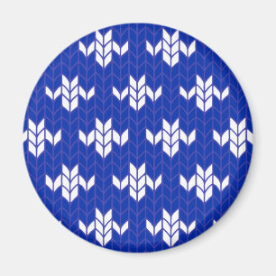 SCANDIA BLAUE STRICK Round Magnet