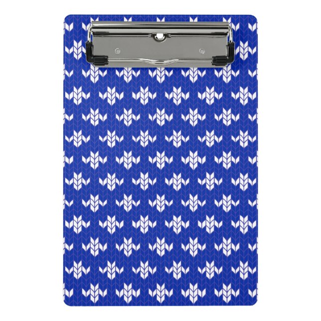 SCANDIA BLUE STRICK Mini-Zwischenablage Mini Klemmbrett (Vorderseite)