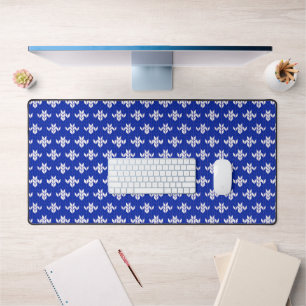 SCANDIA BLUE STRICK Office Studio Desk Mat Schreibtischunterlage