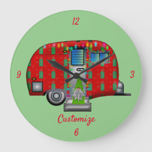 Scandia Gnome Caravan Thunder_Cove  Große Wanduhr