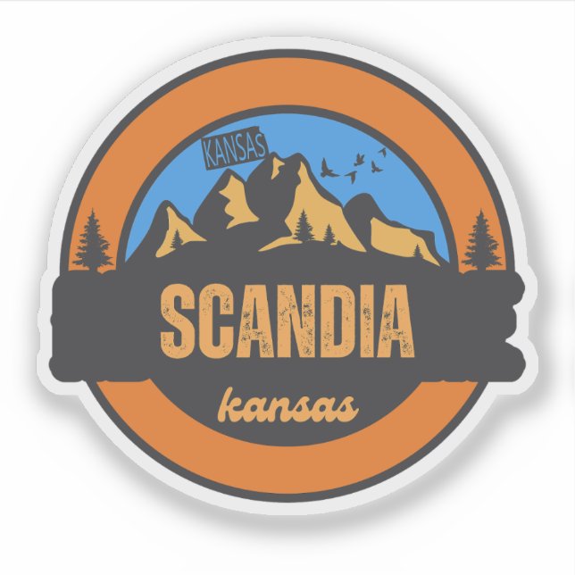 Scandia, Kansas Aufkleber (Vorderseite)