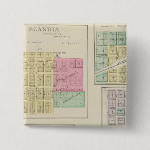 Scandia, Mystic, White Rock, Ida, Kuba, Kansas Button