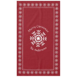 Scandianischer Weihnachtsschneeflitter Benutzerdef Tischdecke