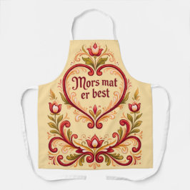 Scandinavian Apron, Mors mat er best Schürze