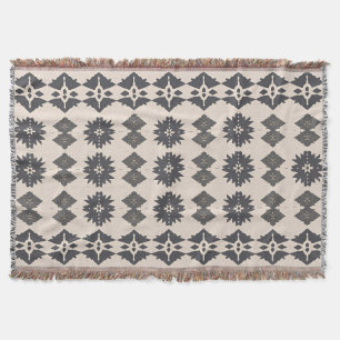 Scandinavian Boho Diamond Pattern Decke