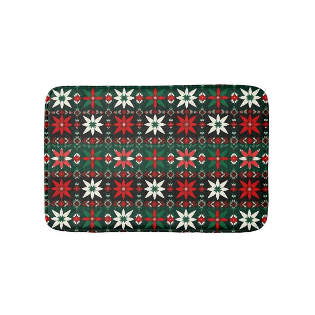 Scandinavian Christmas Fair Isle Edition 3 Badematte (Vorderseite)