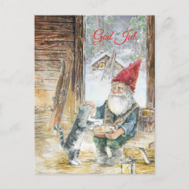 Scandinavian Christmas Feiertagspostkarte