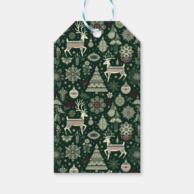 Scandinavian Christmas Time Geschenkanhänger (Vorderseite)