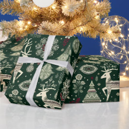 Scandinavian Christmas Time Geschenkpapier