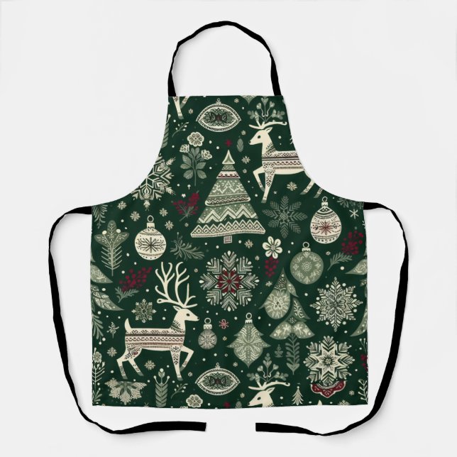 Scandinavian Christmas Time Schürze (Vorderseite)