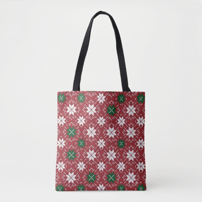 Scandinavian Fair Isle Christmas Edition 1 Tasche (Vorderseite)