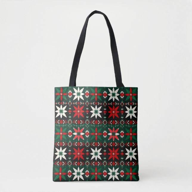 Scandinavian Fair Isle Christmas Edition 3 Tasche (Vorderseite)