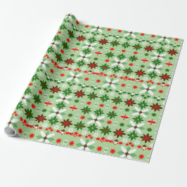 Scandinavian Fair Isle Christmas Edition 4 Geschenkpapier