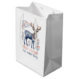 Scandinavian Folk Reindeer Christmas Party Suplies Mittlere Geschenktüte