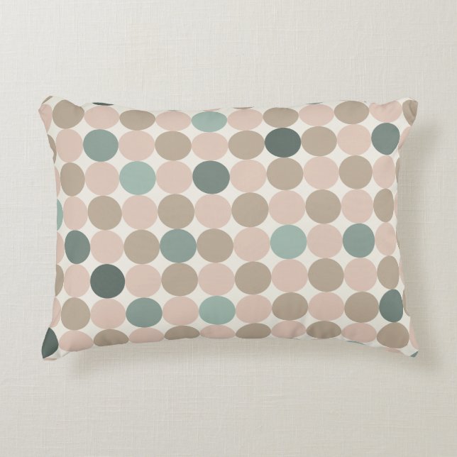 Scandinavian Geometric Accent Pillow Turquoise Dekokissen (Vorderseite)