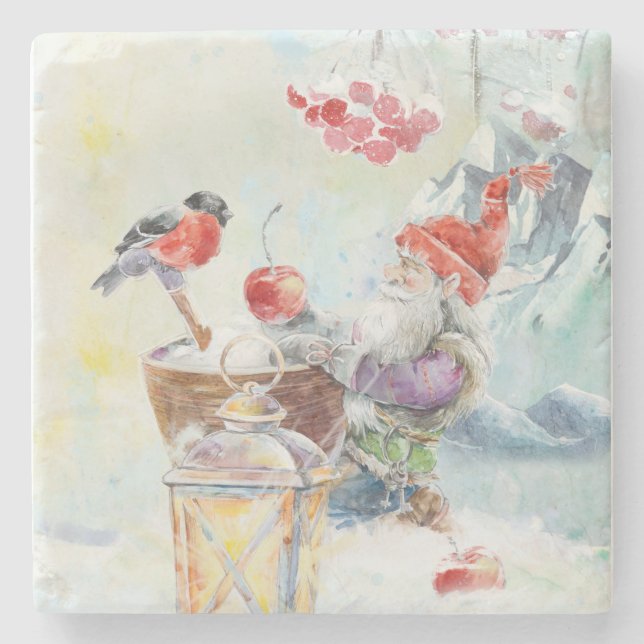 Scandinavian gnome steinuntersetzer (Vorderseite)