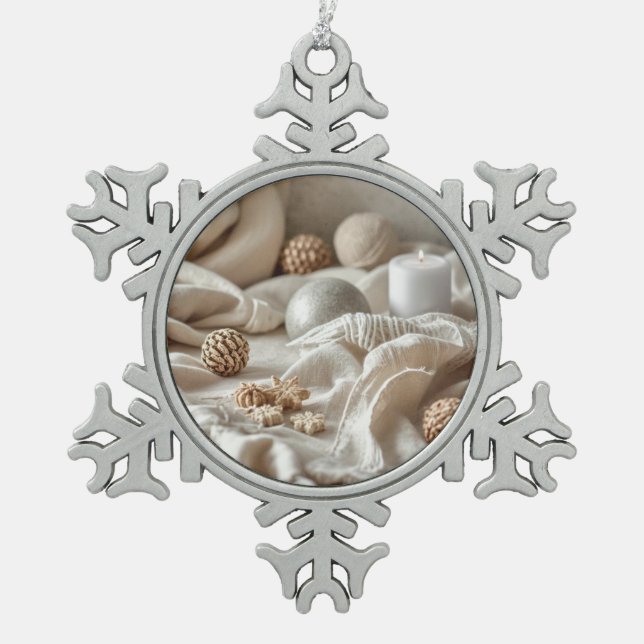 Scandinavian Minimalist Christmas Ornament  (Vorderseite)