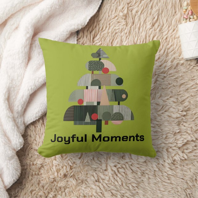 Scandinavian Modern Christmas Tree Kissen (Decke)