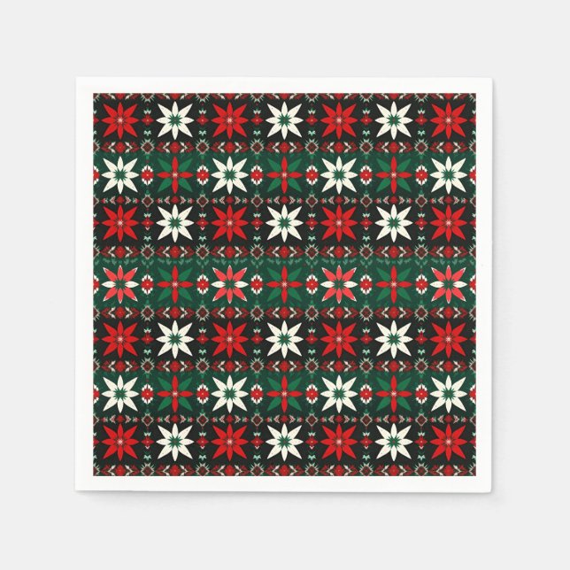 Scandinavian Selburose Christmas Edition 3 Serviette (Vorderseite)