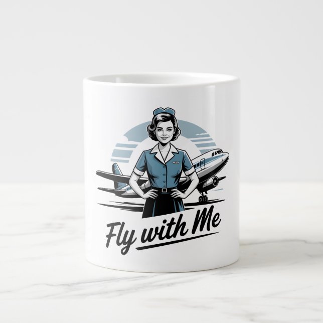 Scandinavian stewardess Specialty Mug Jumbo-Tasse (Vorderseite)