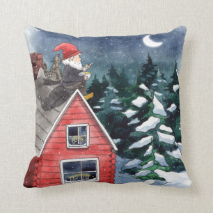 Scandinavian Tomten Christmas Gnome Kissen