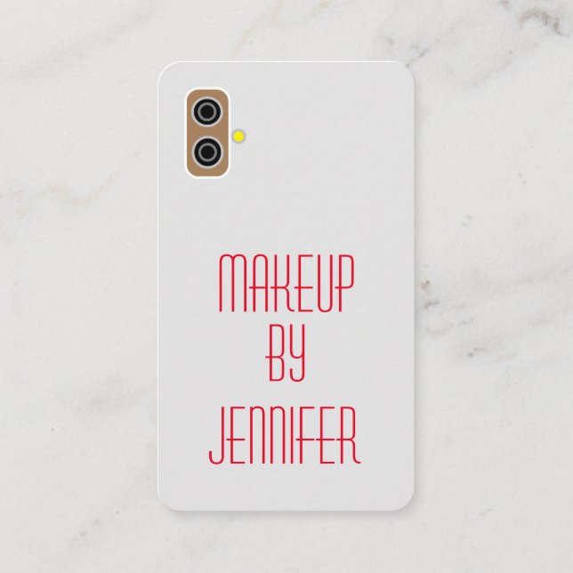 Scannable Social Media Foto Grid Modern QR-Code Visitenkarte (Rückseite)