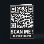 Scanne mich, du wirst es nicht bereuen Lustiger Qr Karte<br><div class="desc">Scanne mich,  du wirst es nicht bereuen Lustiger Qr Trump Tanz (auf der Rückseite)</div>