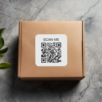 Scannen Sie den QR-Code-Aufkleber für das Scannerq