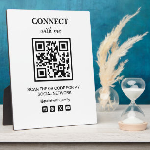 Scannen Sie den QR-Code für mein soziales Wifi-Net Fotoplatte