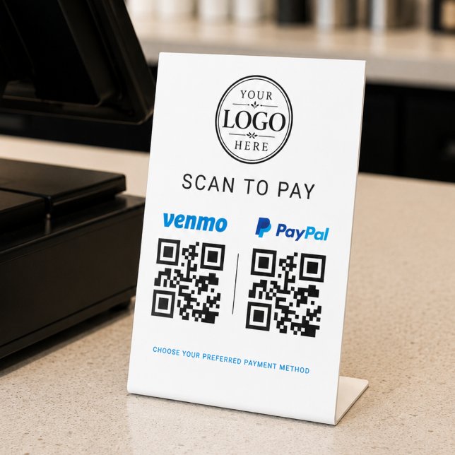 Scannen Sie den QR-Code zum Bezahlen Schild (Von Creator hochgeladen)