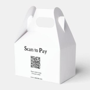 Scannen Sie für Bestellung QR Code hinzufügen Webs Geschenkschachtel