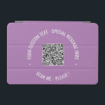 Scannen Sie Ihren QR-Code mit benutzerdefinierter  iPad Mini Hülle<br><div class="desc">Benutzerdefinierte Farben und Schriftart - Personalisierte iPad Air-Cover mit Ihren QR-Code Scan Info Benutzerdefiniert Text und Farben Werbung Business oder Personal Modern iPad Cover Geschenk - Hinzufügen von QR-Code - Bild oder Logo - Foto / Text - Name oder andere Informationen - Neu formatieren und verschieben oder entfernen / Hinzufügen...</div>