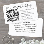 Scannen Sie Me QR UAWG & Details Einfache Skriptei Begleitkarte<br><div class="desc">Vereinfachen Sie die UAWG-Antworten und liefern Sie wichtige Details mit schicken, modernen QR Code Gehäuse Karten. Der gesamte Text ist einfach anzupassen, einschließlich der Formulierung "scanne mich auf uAwg". Um Ihren eigenen QR-Code mit dem Generator zu erstellen, geben Sie einfach die URL der Website in die Vorlage ein. Durch Scannen...</div>
