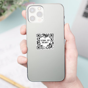 Scannen Sie meinen Heftsticker Aufkleber