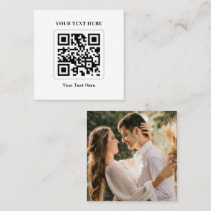 Scannen Sie mich auf UAWG Wedding QR Code Response Quadratische Visitenkarte