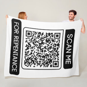 Scannen Sie mich nach QR-Code für die Umkehr. Fleecedecke