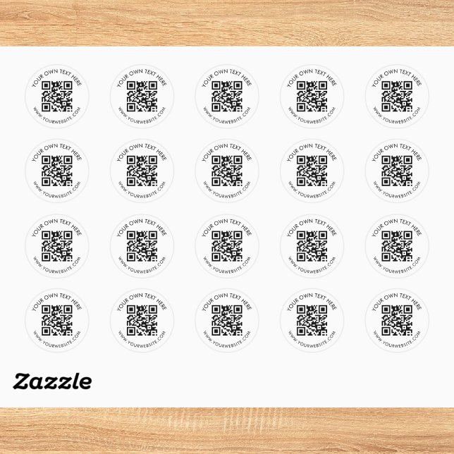 Scannen Sie mich QR-Code-Geschäftswerbung Runder Aufkleber (Von Creator hochgeladen)