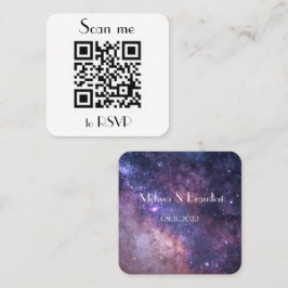 Scannen Sie mich zu UAWG Wedding QR Code Response Quadratische Visitenkarte