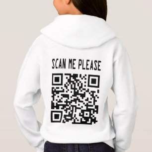 Scannen Sie mir bitte QR Code - Lächeln, es ist ko Hoodie