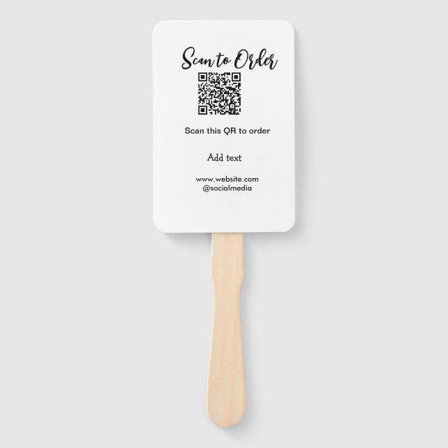 Scannen Sie QR-Code, um E-Mail der Website hinzuzu Fächer (Vorderseite)