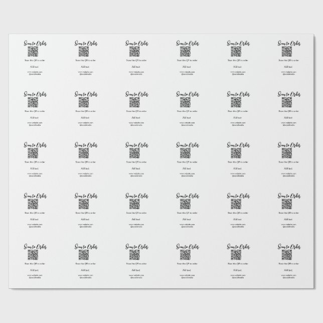 Scannen Sie QR-Code, um E-Mail der Website hinzuzu Geschenkpapier (Flach)