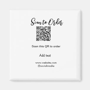 Scannen Sie QR-Code, um E-Mail der Website hinzuzu Magnet