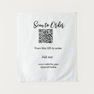 Scannen Sie QR-Code, um E-Mail der Website hinzuzu Wandteppich
