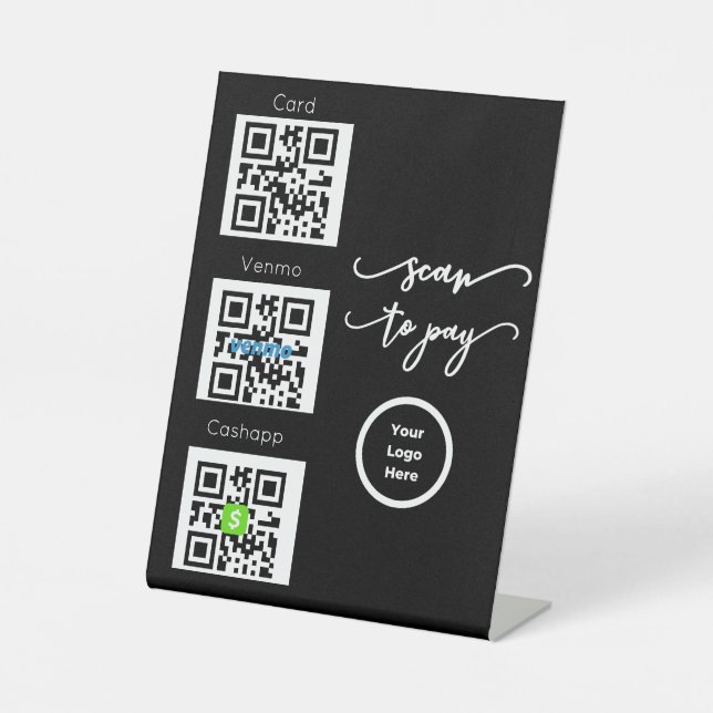 Scannen Sie QR Code Unberührbares Zeichen für Salo Sockelschild (Vorderseite)
