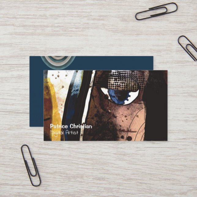 Scannen Sie sich mit künstlerischen modernen Unter Visitenkarte (Vorderseite/Rückseite Beispiel)