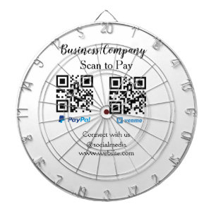 Scannen Sie, um den QR-Code PayPal Venmo zu bezahl Dartscheibe
