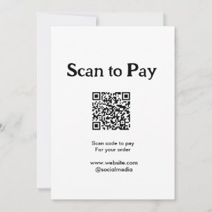 Scannen Sie, um für die Bestellung QR-Code auf der Einladung