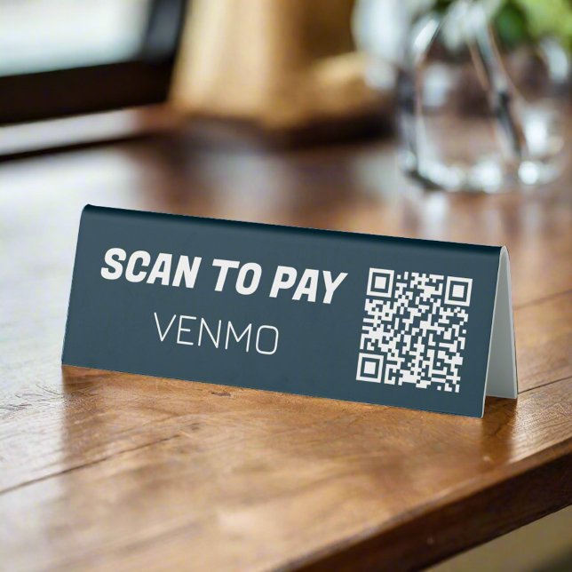 Scannen Sie, um Venmo kontaktlose Mobile Payment B Tischaufsteller (Von Creator hochgeladen)