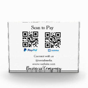 Scannen Sie zu zahlen q oder Code Paypal venmo Füg Fotoblock